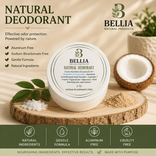 Natural Deodorant – Sodium Bicarbonate FREE